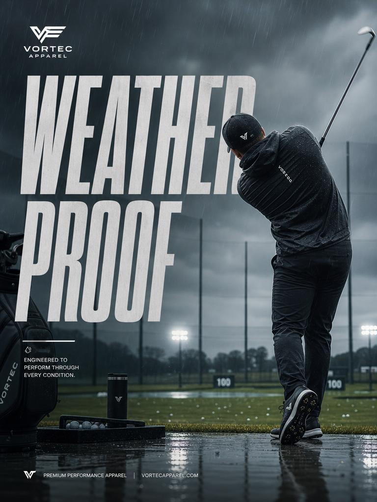 Finished paid social ad creative for Golf apparel brand